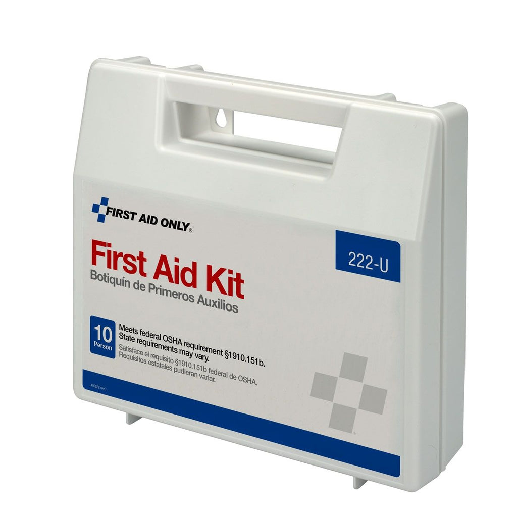 50 Person First Aid Kit – Plastic Case with Dividers