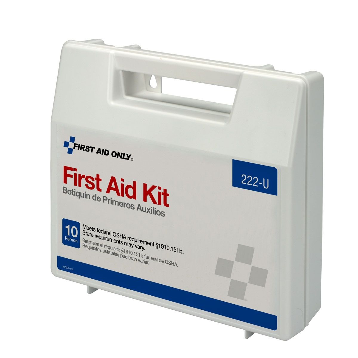 50 Person First Aid Kit – Plastic Case with Dividers