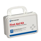 10 Person OSHA Compliant First Aid Kit – Weatherproof Plastic Case