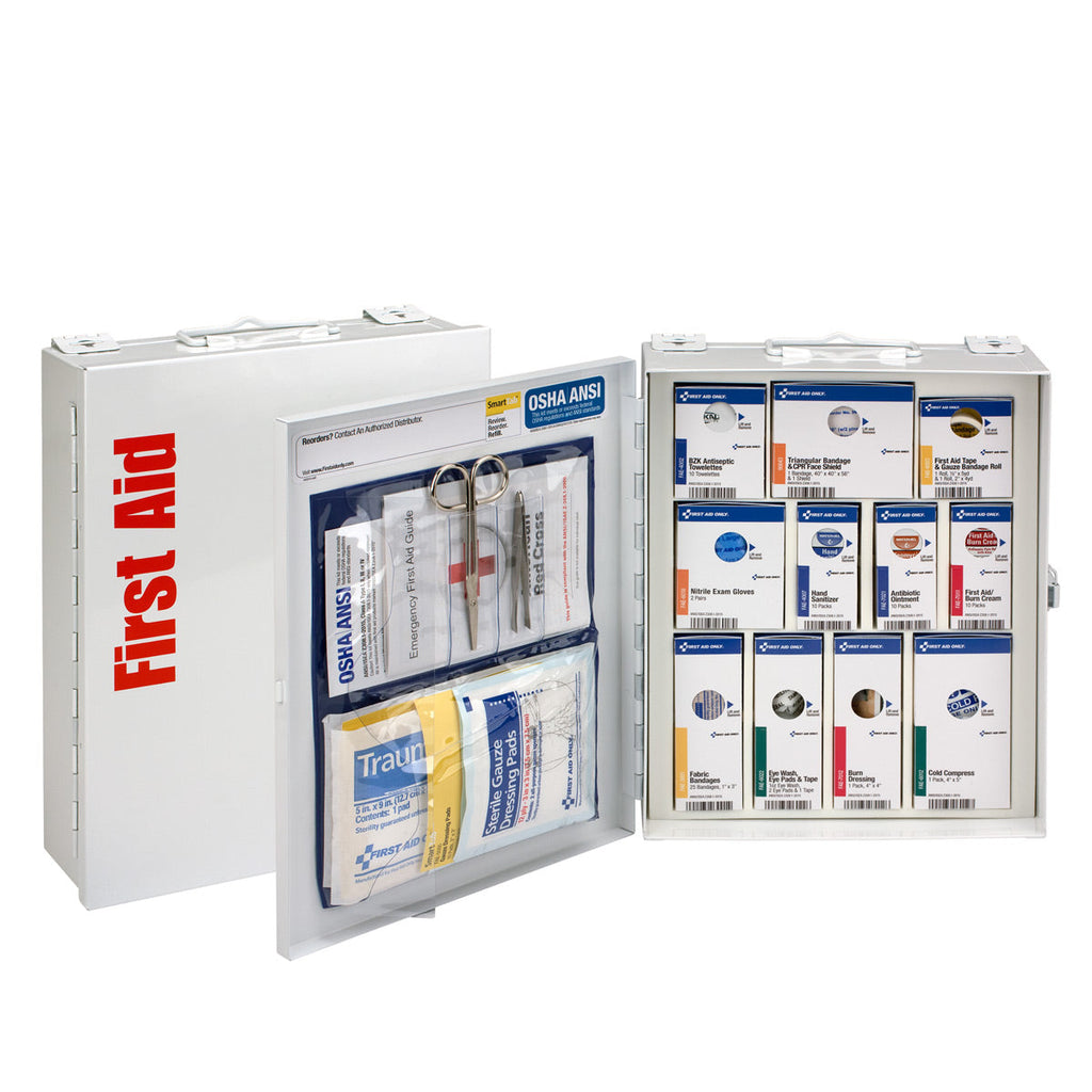 SmartCompliance 25 Person ANSI A Medium Metal First Aid Cabinet without Medications