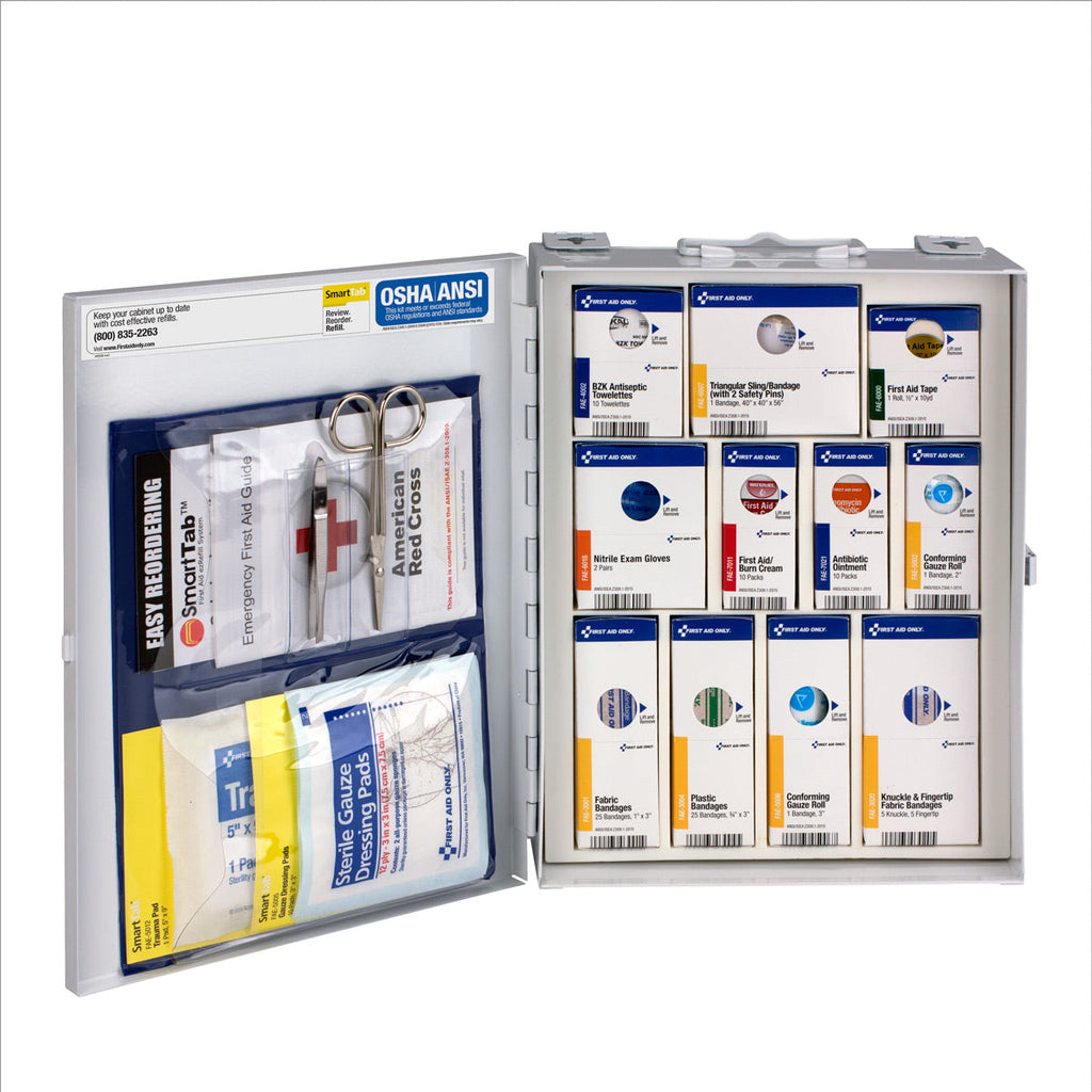 SmartCompliance 25 Person Medium Metal First Aid Cabinet without Medications