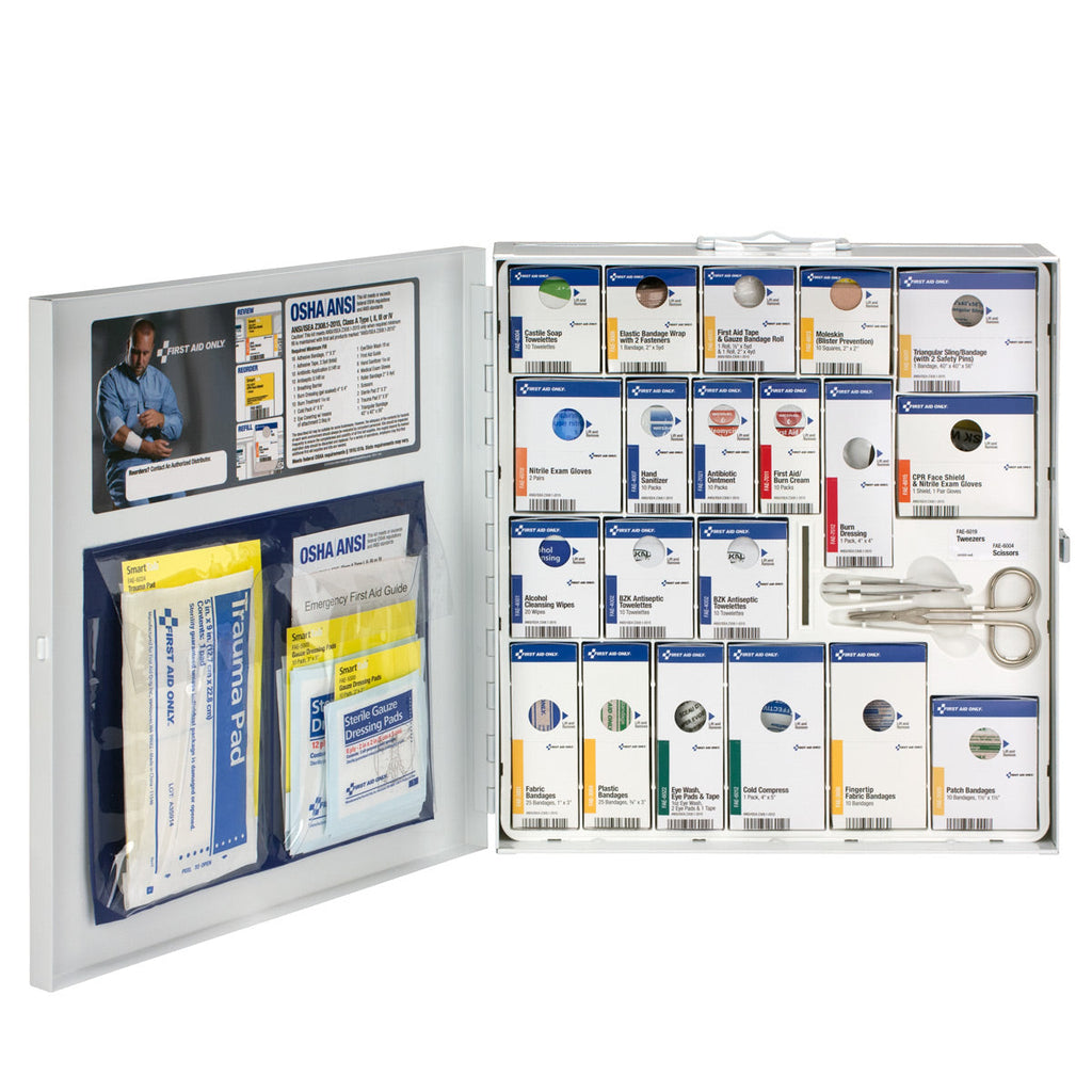 SmartCompliance 50 Person Large Metal First Aid Cabinet without Medications