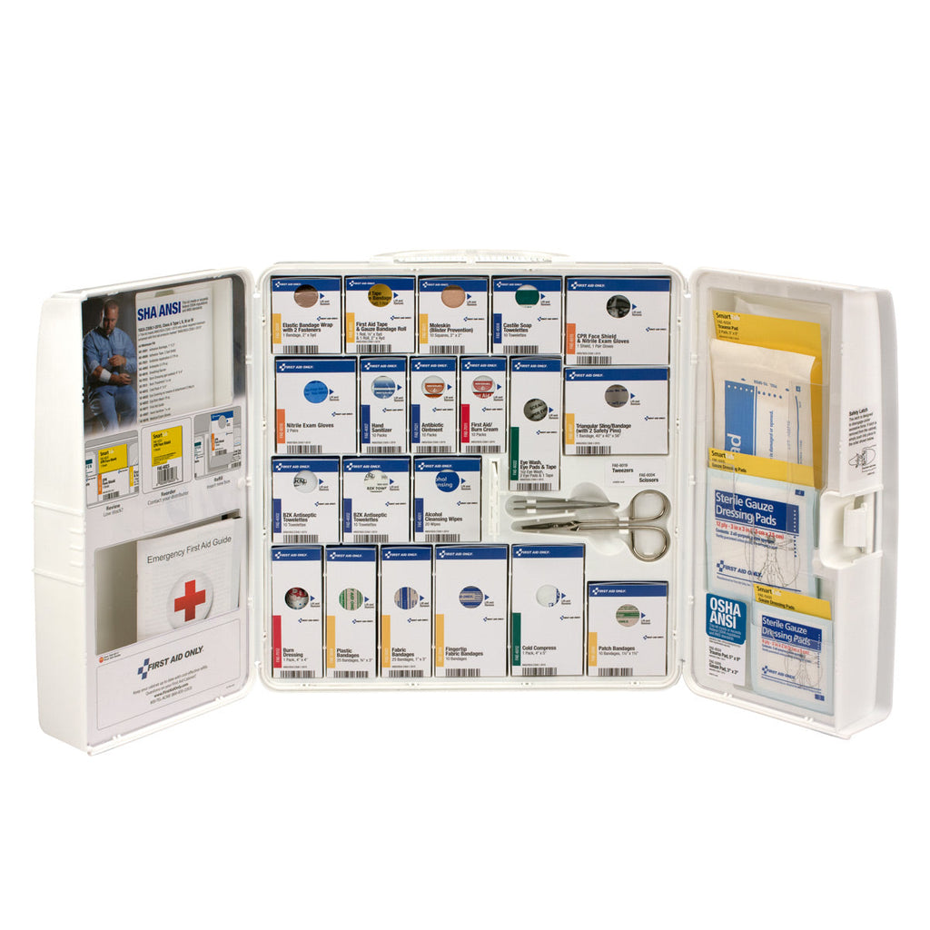 SmartCompliance 50 Person Large Plastic First Aid Cabinet without Medications