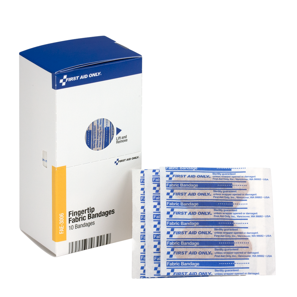 Fingertip Fabric Bandages – 10 ct