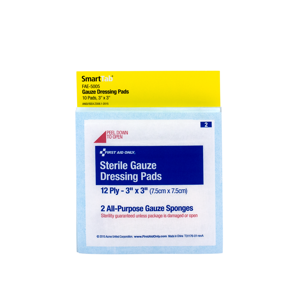 Sterile Gauze Pads 3" x 3" – 4 ct