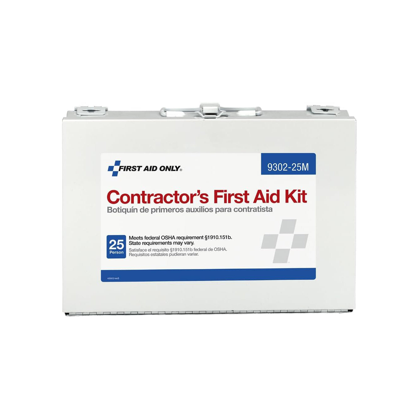 25 Person Contractor First Aid Kit with Metal Case