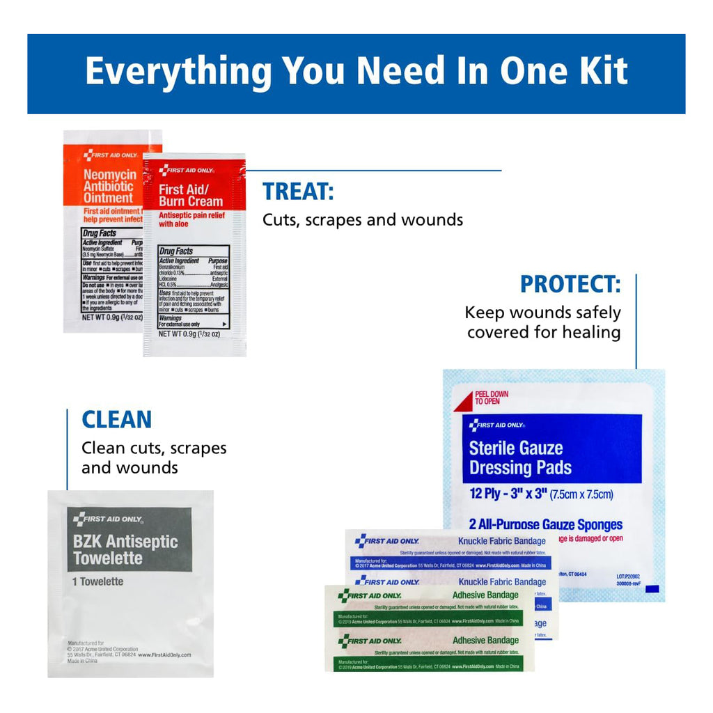 25 Person Contractor First Aid Kit with Metal Case