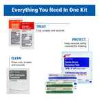 25 Person Contractor First Aid Kit with Metal Case