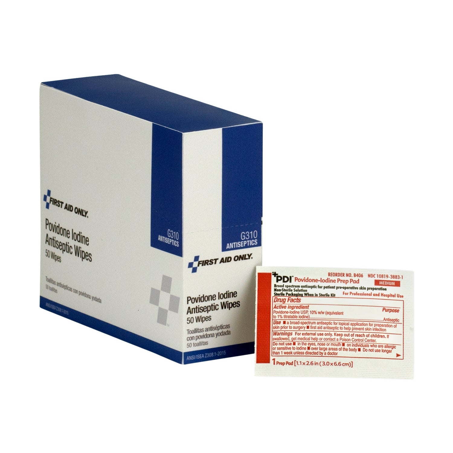 Povidone-Iodine Antiseptic Wipes – 50 ct