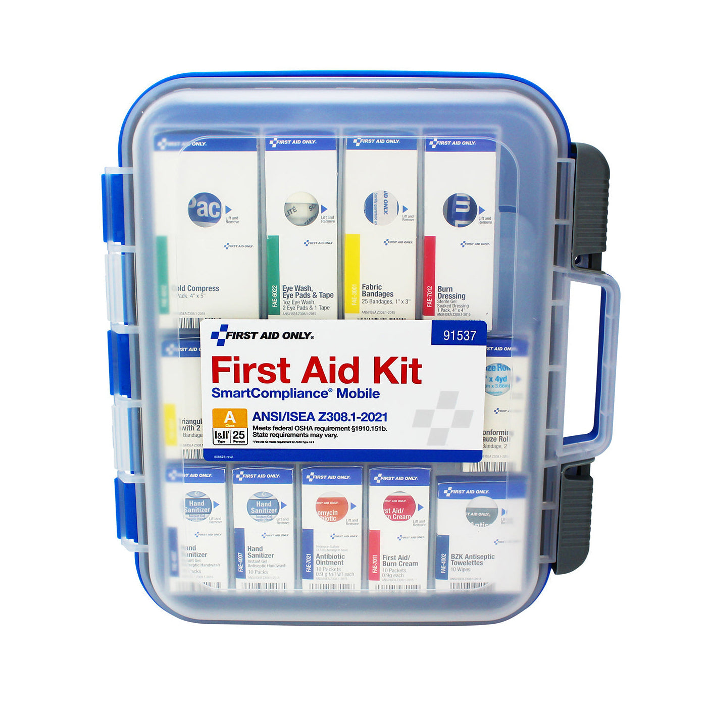 SmartCompliance 25 Person ANSI A Medium Mobile Plastic First Aid Cabinet – No Medications