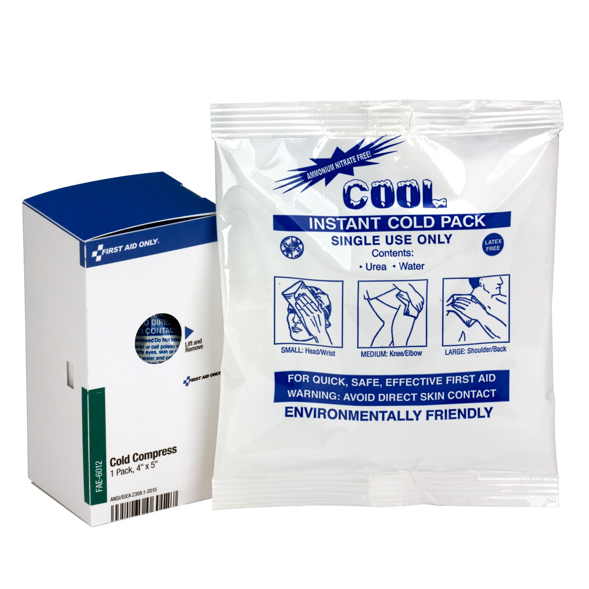 Instant Cold Pack 4" x 5" – 1 ct