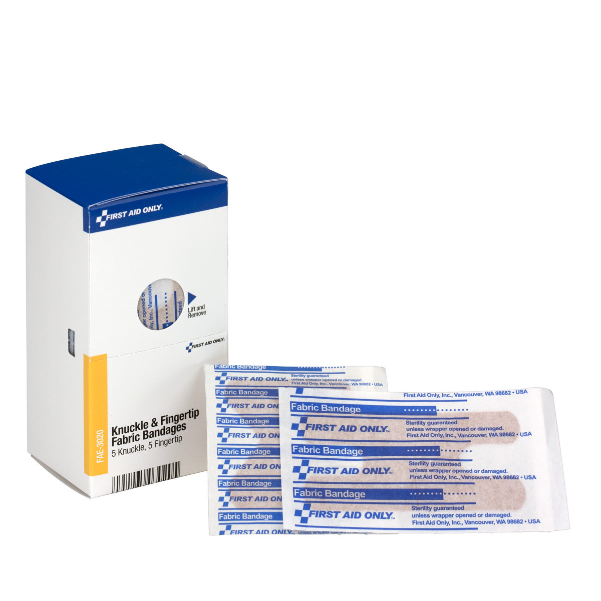 5 Knuckle and 5 Fingertip Adhesive Fabric Banadges, 10ct