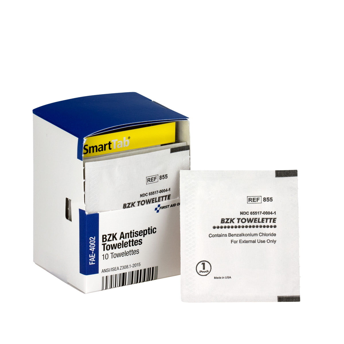 BZK Antiseptic Towelettes – 10 ct